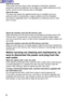 Page 1212
About the screen
If the screen you are using is dirty, damaged or discolored, attractive
projections cannot be obtained. Do not apply any volatile substances to \
the
screen, and do not let it become dirty or damaged.
About the lamp
The lamp may need to be replaced earlier due to variables such as a
particular lamp’s characteristics, usage conditions and the installation
environment, especially when it is subjected to a continuous use for mor\
e
than 10 hours.
About the wireless card and SD memory...