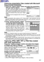 Page 121121
Capturing presentation files created with Microsoft
PowerPoint97/2000/2002
q q
Press the Capture slides button and select the presentation
files you want to capture.
An Open screen will appear as shown in the
diagram. Using File locations menu and folder
icons, move to the location where you can find
the desired presentation files for conversion.
Select the desired files and press Open
button.
Thumbnails will be displayed when the files are
captured.
Note:•Only presentation files saved in PPT format...