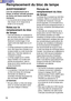 Page 7070
Remplacement du bloc de lampe
AVERTISSEMENT
Lors du remplacement de la
lampe, la laisser refroidir pendant
au moins une heure avant de la
manipuler.
•Le couvercle de la lampe devient
très chaud, et on risque de se
brûler si on le touche.
Notes sur le
remplacement du bloc
de lampe
•Faire très attention en manipulant le
bloc de lampe retiré, car il contient du
gaz sous haute pression et peut
facilement s’endommager s’il est
cogné contre des objets durs ou s’il
tombe.
•La lampe produisant la lumière est...