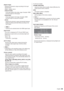 Page 4949English
[Signal range]
Switches the dynamic range according to the input 
signals below.
HDMI1, HDMI2, DVI-D
[Video(16-235)]:
If the input signal is the video range, Example: HDMI 
terminal output for DVD player
[Full(0-255)]:
If the input signal is full range, Example: HDMI 
terminal output for personal computer
[Auto]:
Switches the dynamic range automatically between 
[Video(16-235)] and [Full(0-255)] according to the 
input signal.
Note
”[Auto] can be selected when the HDMI signal input.
[Input...