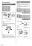 Page 14English14
   
Connections
 
 
AC cord connection and fixing
 
Back of the unit
  
AC cord fixing
 
  AC cord (supplied)
 
Plug the connector into the display unit.
  Plug the AC cord until it clicks.
  Note
●  
Make sure that the AC cord is locked on both the 
left and right sides.
  Unplug the AC cord
 
  Unplug the connector pressing the two knobs.
  Note
●  
When disconnecting the AC cord, be absolutely 
sure to disconnect the AC cord plug at the socket 
outlet first.
 
   
Cable fixing
 
Note
●  
