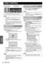 Page 4040 - ENGLISH
Settings
LENS CONTROL
You can use the 2 different test patterns to adjust the 
focus and zoom of the image. See “Lens shift and 
positioning” on page 16.1. Press  ENTER to display test pattern 1.
 Press  F G to adjust the focus and  I H to adjust 
the zoom.
2. Press  ENTER to display test pattern 2.
 Press  F G to adjust the focus and  I H to adjust 
the zoom.
3. Press  ENTER to display the projected image.
 You can confirm the adjustment is fit to the projected 
image.
4. Press  MENU or...