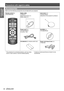 Page 10Precautions with regard to safety
10 - ENGLISH
Important  
InformationAccessories
Make sure the following accessories are provided with your projector.
Remote control for
N2QAYB000450Safety cable
TTRA0141
Attachment screw (x1)
Safety cable (x1) Lens cover (x1)
TXFKK01REGZ
(Attached to the projector by default.)
Power cord (x1)
K2CG3FH00019
3 m (9'10  1/8")
CD-ROM (x1)
TXFQB02REGZ
AA batteries for remote control (x2)
TTRA0182
* The protectors for enclosed products, such as a plug 
cover or foam...