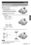 Page 23Setting up
ENGLISH - 23
Getting Started
Lens shift and positioning
If the projector is not positioned right in front of the center of the screen, you can adjust the projected image 
position by moving the lens shift dials within the shift range of the lens.
Adjusting the lens shift
 
■
Remove the lens shift cover.
1)  
See “About your projector” (
 
z page 18) regarding how to   
open the lens shift cover.
2)   Rotate the lens shift lever in the direction shown   
in the figure (counterclockwise) to...