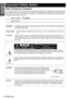 Page 2Important 
Information
2 - ENGLISH
Important Safety Notice
Dear Panasonic Customer:
This instruction booklet provides all the necessary operating information that you might require. We hope it will help 
you to get the most out of your new product, and that you will be pleased with your Panasonic LCD projector. The 
serial number of your product may be found on its bottom. You should note it in the space provided below and retain 
this booklet in case service is required.
Model number:PT-AX200U
Serial...