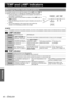 Page 4040 - ENGLISH
Maintenance
TEMP and LAMP Indicators
If a problem should occur with the projector, the LAMP and/or TEMP 
indicators will inform you. Manage the indicated problems as follow.
1. Confirm the status of all indicators and projector, and switch off 
the projector in proper way.
2. Find out the cause of the problem by status of the LAMP and/or 
TEMP indicators.
3. Follow the following instruction for each indication and solve the 
problem.
4. Turn on the projector in the correct way and confirm...