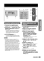 Page 35ENGLISH – 35
Basic Operation
 
Powering up the projector
#  Connect the supplied power 
cable. (120 V AC, 50 Hz/60 Hz)
$  Press the “ | ” marked side of the 
MAIN POWER switch to turn on 
the power.
The power indicator lamp on the projector will 
flash in red. After a short period, the indicator 
will illuminate and the projector will enter 
standby mode.
%  Press POWER ON “ | ”.
The power indicator lamp illuminates in green 
and soon the image is projected on the screen.
Note
If the projector is powered...