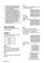 Page 4444-ENGLISH
S4:3
The size of the input signal is
compressed to 75% and projected.
(This is useful for projecting a
picture with a 4:3 aspect ratio onto a
16:9 screen.)
AUTO
(S-VIDEO only)
When an S1 video signal is being
input, the aspect ratio is changed
automatically to project a 16:9
picture.
4:3
The input signal is projected without
change.
ASPECT
(S-VIDEO/VIDEO/480i, 576i, 480p
and 576p YP
BPRonly)
AUTO
4:3
16:9
S4:3
When a
horizontally
squeezed
signal is being
input.
When a 4:3
signal is being...