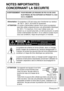 Page 77FRANÇAIS-77
Others
NOTES IMPORTANTES
CONCERNANT LA SECURITE
Alimentation:Ce projecteur LCD est conçu pour fonctionner sur secteur
de 100 V - 240 V, 50 Hz/60 Hz seulement.
ATTENTION:Le cordon d’alimentation secteur fourni avec le projecteur
peut être utilisé uniquement pour une alimentation électrique
de 125 V, 7 A maximum. Si on veut l’utiliser avec une
tension ou un courant plus forts, on doit se procurer un autre
cordon d’alimentation de 250 V. Si on utilise le cordon fourni
sous ces conditions, risque...