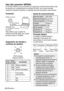 Page 13662-ESPAÑOL
Uso del conector SERIAL
El conector SERIAL que se encuentra en el panel de conectores del proyector está
de acuerdo con la especificación de interfaz RS-232C, por lo tanto se puede
controlar el proyector mediante un ordenador personal conectado a este conector.
Conexión
Asignación de clavijas y
nombres de señales
DIN 8 clavijas
(macho)
Adaptador serial
(ET-ADSER:en venta por
separado) SERIAL (hembra)
Ordenador
Formato básico
Los datos enviados desde el
ordenador al proyector son
transmitidos...