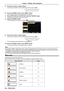 Page 4646 - ENGLISH
5) Press as to switch or adjust settings.
 fSome items will switch in order as follows each time you press as.
ABC
6) Press the  button or the  button.
 fThe changed settings or the adjusted value is confirmed. 
7) Press as to select a sub-menu item, press the  button.
 fSwitches to the next layer of the menu screen.
8) Press the  button.
 fIf the selected item can be set or adjusted,  will be displayed.
9) Press as to switch or adjust settings.
 fSome items will switch in order as follows...