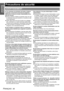 Page 56Imformation 
Importante
FRANÇAIS - 56
Précautions de sécurité
Si lon remarque une émission de fumée, dodeurs 
suspectes ou de bruits provenant du projecteur, 
débrancher la fiche du cordon dalimentation de la 
prise de courant.
 Ne pas continuer dutiliser le projecteur dans ces cas-
là, autrement cela peut entraîner un incendie ou des 
chocs électriques.
 Après sêtre assuré que de la fumée ne se dégage 
plus, sadresser à un centre technique agréé et de-
mander que les réparations nécessaires soient...