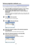 Page 31
31

You can simultaneously project one computer’s screen on up to eight projectors.
Click [] of the launcher.
The “Select Access Port” window appears.
2
Press the [MULTI-LIVE SELECT] button on the remote 
control to turn the projection screen into a full 
screen display (the status when no index window is 
displayed).
If  you  press  the  [MULTI-LIVE  SELECT]  button  once  or  twice  when  index 
windows  are  displayed  on  the  projection  screen,  the  screen  will  switch  over  to 
a full screen...