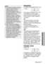 Page 47
ENGLISH-47
Adjustments and settings
RESIZING
(S-VIDEO/VIDEO/RGB/YPBPRonly)
This should normally be set to “ON”.
(This setting is only for signals
which have lower resolutions than
the LCD panels. Refer to page 68
for details.)
ON
The pixel resolution of the input
signal is converted to the same
resolution as the LCD panels before
being projected. 
This may sometimes cause
problems with the quality of the
picture.
OFF
The input signal is projected at its
original resolution, with no pixel
conversion. The...