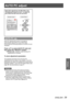 Page 39AUTO PC adjust 
ENGLISH - 39
Settings
AUTO PC adjust 
Select [PC adjust] from the Main Menu (see 
“Navigating through the menu” on page 34), 
then select the item from the sub-menu.
Remote ControlControl Panel
AUTO PC adj.
[Auto PC adjustment] function is provided to 
automatically adjust [Fine sync], [Total dots], 
[Horizontal] and [Vertical] positions to conform to your 
computer.
Press ▲▼ to select [AUTO PC adj.] and 
then press the  button. 
[Please wait...] z appears while the [Auto PC 
adjustment]...