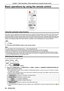 Page 3838 - ENGLISH
Basic operations by using the remote control
Using the automatic setup function
Input search, Auto PC adjustment (during signal input from a computer) and Auto Keystone correction works at the same time.
The Auto PC adjustment function can be used to automatically adjust the resolution, clock phase, and image position when 
analog RGB signals consisting of bitmap images such as computer signals \
are being input. Supplying images with bright white 
borders at the edges and high-contrast...