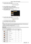 Page 45ENGLISH - 45
5) Press as to switch or adjust settings.
 
f Some items will switch in order as follows each time you press as.
ABC
6)  Press the  button or the  button.
 
f The changed settings or the adjusted value is confirmed. 
7)  Press as to select a sub-menu item, press the  button.
 
f Switches to the next layer of the menu screen.
8)  Press the  button.
 
f If the selected item can be set or adjusted,  will be displayed.
9)  Press as to switch or adjust settings.
 
f Some items will switch in...