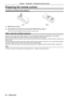 Page 2424 - ENGLISH
Preparing the remote control
Inserting and Removing batteries
(ii)
(i)
1) Open the cover. (Fig. 1)
2) Insert batteries and close the cover (Insert the "m" side first.). (Fig. 2)
 fWhen removing the batteries, perform the steps in reverse order.
When using the multiple projectors
When you use the system with multiple projectors, you can operate all the projectors simultaneously or each projector 
individually using single remote control, if unique ID number is assigne\
d to each...