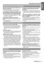 Page 61Information Importante
Précautions de sécurité
FRANÇAIS - 61
Éviter de l installer dans les endroits sujets à des vi-
brations ou à des chocs.
  Les pièces internes peuvent être endommagées, ce 
qui peut causer des pannes ou des accidents.
Éviter d installer le projecteur à des endroits sujets à 
des changements de température brusques, à prox-
imité d un climatiseur ou d un matériel d éclairage.
  La durée de vie de la lampe risquerait dêtre réduite, 
ou le projecteur risquerait de séteindre. Voir «...