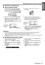 Page 63Information Importante
Remplacement de lunité de la lampe
FRANÇAIS - 63
JProcédure de remplacement
QRetirer et remplacer la lampe
1. Dévisser à laide dun tournevis cruciforme les 
2 vis de fixation du  Couvercle de la lampe  à 
larrière du projecteur jusquà ce quelles tournent 
librement, puis retirer le  Couvercle de la lampe.
2. Dévisser les 2 vis de fixation de l Unité de la 
lampe  à laide du tournevis cruciforme.
3. Tenir lunité de la lampe par la poignée puis déblo- quer le verrou de la lampe.
4....