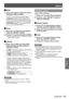 Page 49Setting
ENGLISH - 49
Settings
Mode J
Press ▲▼ button to select one mode 1 ) 
among the items as below.
Count up
The [P-timer] display 000:00 
appears on the screen and the 
count up starts (000:00-180:00)
Count downThe time set in the [Time] setting 
appears on the screen and the 
countdown starts.
Timer J
Press ▲▼ to select [Timer] and then 1 ) 
press the  button.
Press▲▼ to set the [Timer](1-180 Min).2 ) 
Timer is available in [Count down] only. Factory  z
default value is 10 Min.
Execute J
Press ▲▼ to...