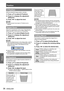 Page 36Position
36 - ENGLISH
Settings
V Position
Shift the projected image position vertically.
Press ▲▼ to select [V Position].1 ) 
Press ► to display the adjustment 2 ) 
dialog box.
Press ◄► to adjust the level.3 ) 
Note
During Computer input signal, [V Position] can be  z
adjusted.
Digital Zoom
Adjust the magnification of the image. Magnification 
can be set from 1.0x to 2.0x in 0.1 increments.
Press ▲▼ to select [Digital Zoom].1 ) 
Press ► to display the adjustment 2 ) 
dialog box.
Press ◄► to adjust the...