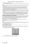 Page 42Chapter 3 Basic Operations — Switching on/off the projector
42 - ENGLISH
4) Press the power  button.
 fThe power indicator  lights in green and the image is soon projected on the screen.
Note
 f A warm-up period of up to approximately five minutes may be necessary until an image is displayed when the projector is switched on at 
around 0   °C (32   °F).
The temperature indicator  lights in red during the warm-up period. When the warm-up is completed, the temperature indicator 
 turns off and the...