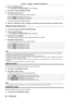 Page 90Chapter 4 Settings — [DISPLAY OPTION] menu
90 - ENGLISH
2) Press the  button.
 fThe 

[CLOSED CAPTION SETTING]  screen is displayed.
3)
 
Press 
 as to select [CLOSED CAPTION].
4)
 
Press 
 qw to switch the item.
 fThe items will switch each time you press the button.
[OFF] Hides closed captions.
[ON] Displays closed captions.
 fProceed to Step  5) when [ON] is selected.
5)
 
When the confirmation screen is displayed, press  qw

 to select [OK], and press the  button.
Setting the closed caption mode
1)...