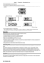 Page 20Chapter 1 Preparation — Precautions for use
20 - ENGLISH
 fDo not stack projectors on top of each other .
 fDo not block the ventilation ports (intake and exhaust) of the projector .
 fPrevent hot and cool air from the air conditioning system to blow directly to the ventilation ports (intake and exhaust) of the 
projector

.
100 mm (4) or longer
500 mm (20) or longer
500 mm (20) or longer
500 mm (20) or longer
 f Do not install the projector in a confined space.
When installing the projector in a...