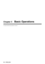 Page 5050 - ENGLISH
Chapter 3 Basic Operations
This chapter describes basic operations to start with.   