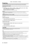 Page 60Chapter 3 Basic Operations — Projecting
60 - ENGLISH
Projecting
Check the projection lens attachment (x   page   44), external device connection (x   page   46), power cord connection (x   page   51), 
switch on the power ( x
  page   52) to start projecting. Select the video for projection, and adjust appearance of the projected image.
Selecting the input signal
Select an input signal.
1) Press the input selection ( and , or , , , , 
, ) button on the remote control or the control panel.
(SDI input is...