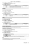 Page 73Chapter 4 Settings — [PICTURE] menu
ENGLISH - 73
2) Press qw or the  button.
 fThe  [BRIGHTNESS] individual adjustment screen is displayed.
3) Press  qw to adjust the level.
Operation AdjustmentRange of adjustment
Press w. Increases the brightness of the dark (black) parts of the screen.
-31 - +31
Press q. Reduces the brightness of the dark (black) parts of the screen.
[COLOR]
You can adjust the color saturation of the projected image.
1) Press 
as to select [COLOR].
2)  
Press 
 qw or the  button.
 fThe...