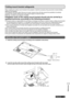 Page 55References
ENGLISH  55
Ceiling mount bracket safeguards
When installing the ceiling mount bracket to the projector, install the accessory Drop-prevention bracket (Safety 
cables) to the projector.
(The projector will still be safe if they are not used, however they wi\
ll help prevent the possibility of accidents 
caused by the projector falling down if the screws happen to become loos\
e.)
Model No. of ceiling mount bracket: ET-PKB2
Installation work of the ceiling mount bracket should only be carried...