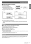 Page 11Precautions for Use
ENGLISH - 11
Important 
 
Information
Cautions when setting the projectors J
Do not stack the projectors. z
Do not block the ventilation ports  z
      (intake and exhaust) of the projector.
Avoid heating and cooling air from the air  z
      conditioning system directly blow to the ventilation 
      ports (intake and exhaust) of the projector.
You can tile the projector within  z± 20 degrees 
horizontally. 
Do not place the projector in an enclosed space.  z
If you need to place the...