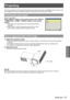 Page 31Projecting
ENGLISH - 31
Basic Operation
Check the connections of the peripheral devices and connection of the power cord (Æpage 28) and switch on the 
power (Æpage 30) to start the projector. Select the image and adjust the state of the image.
Selecting the input signal
Select an input signal.
Press  button on the control panel or the , 
, ,  button on the remote 
control.
The image of the signal being input in the selected terminal is  z
projected.
Press  button to display the [Source] menu. Press   z...