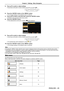 Page 45ENGLISH - 45
5) Press as to switch or adjust settings.
 fSome items will switch in order as follows each time you press as.
ABC
6) Press the  button or the  button.
 fThe changed settings or the adjusted value is confirmed. 
7) Press as to select a sub-menu item, press the  button.
 fSwitches to the next layer of the menu screen.
8) Press the  button.
 fIf the selected item can be set or adjusted,  will be displayed.
9) Press as to switch or adjust settings.
 fSome items will switch in order as follows...