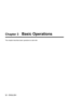 Page 3232 - ENGLISH
Chapter 3   Basic Operations
This chapter describes basic operations to start with.  