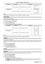 Page 49ENGLISH - 49
OrientationOperationAdjustment
Horizontal (left and 
right) adjustment.
Press the a button.The image position moves to the right.
Press the s button.The image position moves to the left.
Note
 f[H Position] is not available while the image is expanded in the digital zoom function.
[V Position]
(Only for computer signals input)
Move the image position vertically if the image position projected on th\
e screen is shifted even when the relative position of the 
projector and the screen is...