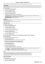 Page 65ENGLISH - 65
 fIf you entered an incorrect digit, the digit () will turn red and reset, and then re-enter a digit.
[Security]
Set the PIN code to prevent the unauthorized operation by the third party. The [PIN code] input screen will be displayed when 
turn on the projector.
1) Press as to select [Security].
2) Press the  button.
 fThe [Security] screen is displayed.
3) Press as to switch the item.
 fThe items will switch each time you press the button.
[PIN code lock]The [PIN code] screen will be...