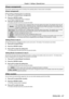 Page 67ENGLISH - 67
[Power management]
This function optimizes lamp power according to the operating status to reduce power consumption.
[Power management]
Set the operation as following if there is no signal input.
1) Press as to select [Power management].
2) Press the  button.
 fThe [Power management] screen is displayed.
3) Press as to switch the item.
 fThe items will switch each time you press the button.
[Ready]
The countdown timer is displayed after 30 seconds without input signal. \
The projection lamp...