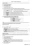 Page 69ENGLISH - 69
[Network setting]
1) Press as to select [Network].
2) Press the  button.
 fThe [Network] screen is displayed.
3) Press the  button.
 fThe [Network setting] screen is displayed.
4) Press as to select an item, and change the setting according to the instructions\
.
[DHCP] 
[On]:If a DHCP server exists in the network to which the projector is connected, 
the IP address will automatically be acquired.
[Off]:If a DHCP server does not exist in the network to which the projector is 
connected,...