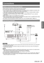 Page 25ENGLISH - 25
Getting Started
Connections
Before connecting to the projector
Read carefully the instruction manual for the device to be connected. z
Turn off the power switch of the devices before connecting cables. z
If any connection cable is not supplied with the device, or if no option\
al cable is available for connection of the  z
device, prepare a necessary system connection cable to suit the device.
Video signals containing too much jitter may cause the images on the scre\
en to randomly wobble or...