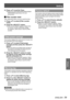 Page 59Setting
ENGLISH - 59
Settings
Press ▲▼ to set the Timer.2 ) 
Select from [Off/1000H/2000H/3000H/4000H/  z
5000H/6000H] depending on the use 
environment.
Filter counter reset J
After replacing the filter, be sure to reset the timer.
Press ▲▼ to select [Filter counter 1 ) 
reset].
Press the  button. 2 ) 
[Filter counter Reset?] appears. Select [Yes]  z
to continue. Another confirmation dialog 
box appears, select [Yes] to reset the [Filter 
counter].
Total power savings
This function displays the saved...