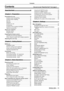 Page 11Contents
Contents
Read this first! ............................................2
Chapter 1   Preparation
Precautions for use .................................................14
Cautions when transporting ..................................14
Cautions when installing .......................................14
Security ................................................................15
Disposal ................................................................16
Cautions on use...