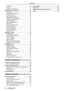 Page 12[P-TIMER] .............................................................66
[P IN P]  .................................................................67
[OTHER FUNCTIONS] .........................................67
[PROJECTOR SETUP] menu ..................................69
[STATUS] ..............................................................69
[COMPUTER2 SELECT] ......................................69
[PROJECTOR ID] .................................................69
[INITIAL START UP]...