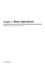 Page 34Chapter 3   Basic Operations
This chapter describes basic operations to start with.
34 - ENGLISH  