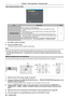 Page 38Initial setting (standby mode)
ItemDescriptionPage
[STANDBY MODE] 
Set the operation mode during standby. 
 f 
The default setting is [ECO] that keeps power consumption low during 
standby.
 f 
Set to [NORMAL] to use the network function or the serial communication 
function during standby. 
 f 
Set to [NETWORK] to reduce power consumption during standby, and to 
operate the projector via the wired LAN or the serial communication func\
tion 
by using the Wake on LAN function.After completed the initial...