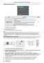 Page 44Initial setting (standby mode)
ItemDescriptionPage
[STANDBY MODE]
Set the operation mode during standby. 
 fThe default setting is [ECO] that keeps power consumption low during 
standby.  fSet to [NORMAL] to use the network function or the serial communication function during standby.  fSet to [NETWORK] to reduce power consumption during standby, and to operate the projector via the wired LAN or the serial communication 
function by using the Wake on LAN function.After completed the initial setting, you...