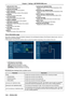 Page 1021 [PROJECTOR TYPE]
Displays the type of projector.
2  [PROJECTOR NAME]
Displays the name set in the projector.
3  [MAIN VERSION]
Displays the firmware version of the projector.
4  [POWER]
Displays the status of the power.
5  [PICTURE MODE]
Displays the status of the picture mode.
6  [SERIAL NUMBER]
Displays the serial number of the projector.
7  [NETWORK VERSION]
Displays the version of firmware of the network.
8  [AV MUTE]
Displays the AV mute status.
9  [VOLUME]
Displays the volume status.
10  [INPUT]...