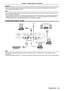 Page 39Attention
 
f When connecting the projector to a computer or an external device, use the power cord supplied with each device and 
commercially available shielded cables.
Note
 
f If you operate the projector using the computer with the resume feature (last memory), you may have to reset the resume 
feature to operate the projector.
 
f You can project the image and video via wired LAN, wireless LAN or the  terminal to the projector. For 
detailed information, refer to “Connecting with Wired LAN” ( x...